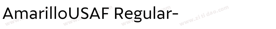AmarilloUSAF Regular字体转换